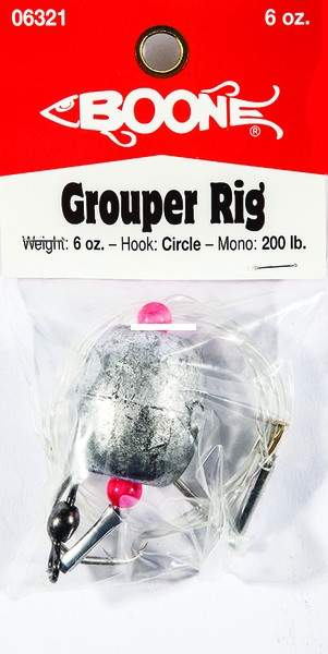 Boone 6321 Grouper Rigs 6oz Sz12/0 - Circle Hook 1Pk - 6321