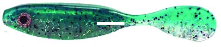 DOA 14388 C.A.L. Airhead SwimBait - 5", Holographic Glitter/Green Back - 14388 DOA 14388 C.A.L. Airhead SwimBait - 5", Holographic Glitter/Green Back - 14388