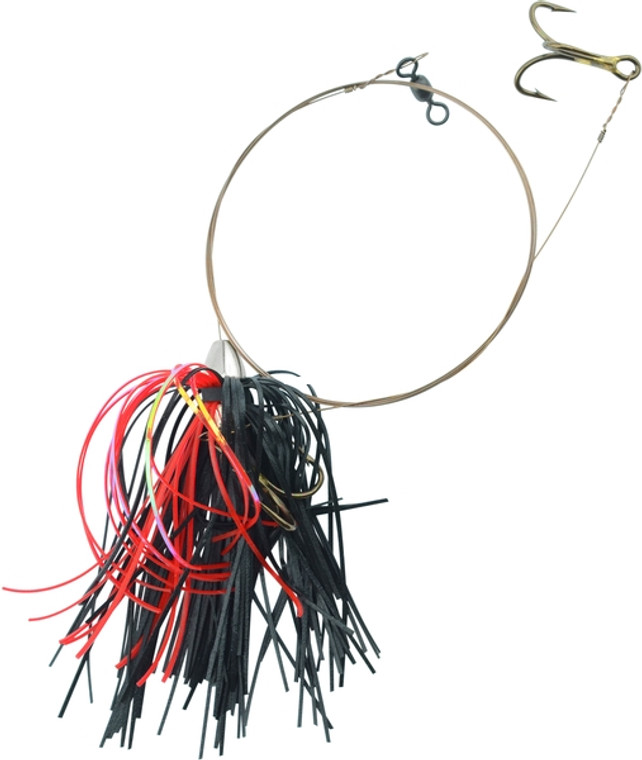 C&H CH-KR19 King Buster Kingfish - Pro-Rig, 1/8 oz Head, Black/Red - CH-KR19