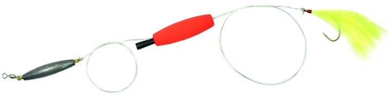 Sea Striker F1BR-CH Flounder Rig - 22" 40lb Mono, #2 Style 42 Hook, 2" - F1BR-CH