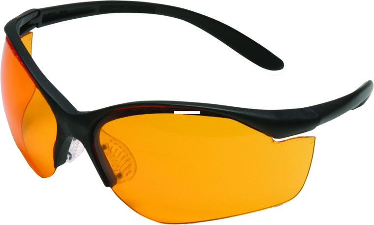Howard Leight R-01537 Vapor II - Shooting/Safety Glasses Black/Org - R-01537