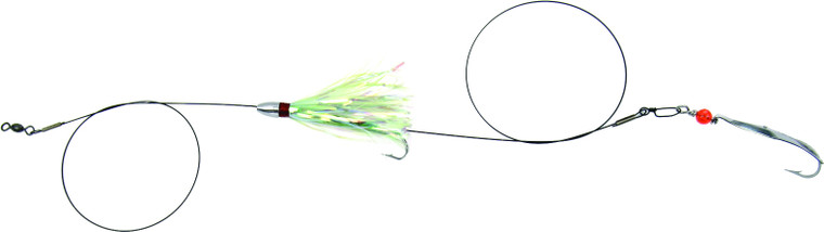 Clarkspoon MDCH-0RBMS Mackerel - Duster Rig - Chartreuse Duster w/#0 - MDCH-0RBMS