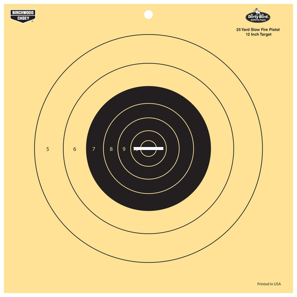 Birchwood Casey BC-35022 Dirty Bird - 12" 25 Yard Slow Fire Pistol - 12 - BC-35022
