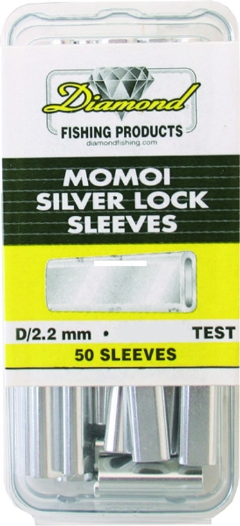 Momoi 90504 Diamond Silver Lock - Sleeves Sz G 200Lb Mono 50Pk - 90504