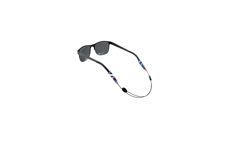 Cablz ZipzMarble Eyewear - Retainer-Red, White & Blue Marble - ZIPZMARBLE