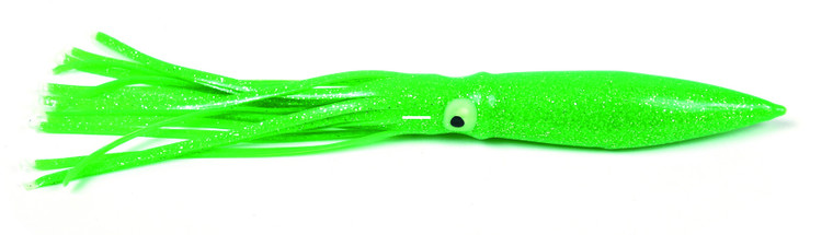 Sea Striker BHS125-GRN Bulbhead - Squid Skirt, 12", Green, 5/Pack - BHS125-GRN