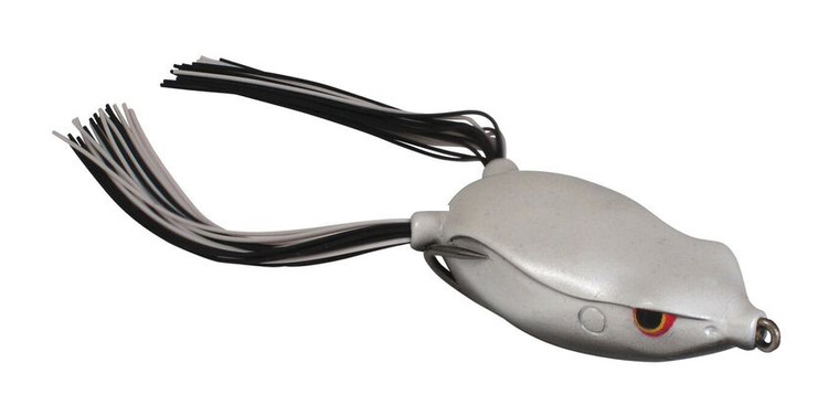 Spro SBEF60WHTB Dean Rojas Bronzeye - Frog Jr., 2-3/8", 1/2oz, White - SBEF60WHTB