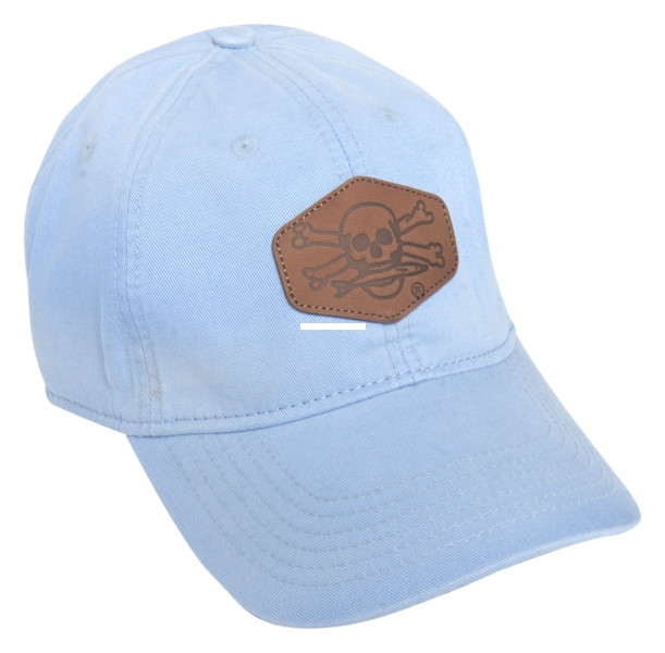 Calcutta BR217617.1 Ocean Blue Twil - Cap with Leather Patch and - BR217617.1