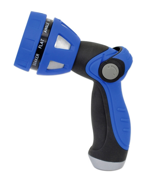HoseCoil WN815 Thumb Lever Nozzle - w/ Metal Body & Nine Pattern - WN815