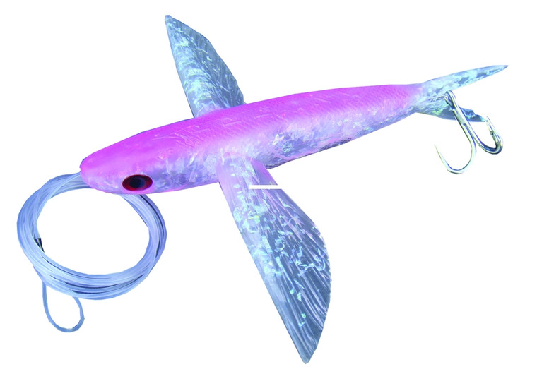 Frenzy BFF-PIR Ballistic Flyer - Rigged Flying Fish, 8", Pink - BFF-PIR