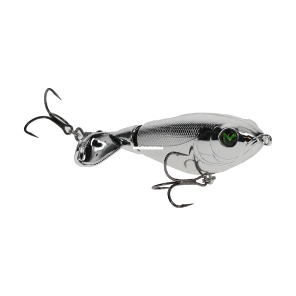 Strike King HCMBPT90-400 Mach Baits - Patroller 90 / Propeller Bait Chrome - HCMBPT90-400