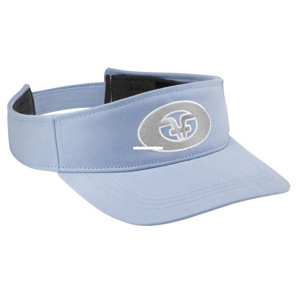 Flying Fisherman H1796 Visor - Flying Fisherman Logo, Light Blue - H1796