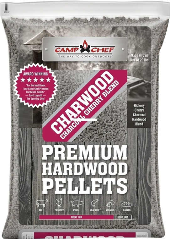 Camp Chef PLCCY Pellets, Charwood - Charcoal Cherry Blend, 20# Bag - PLCCY