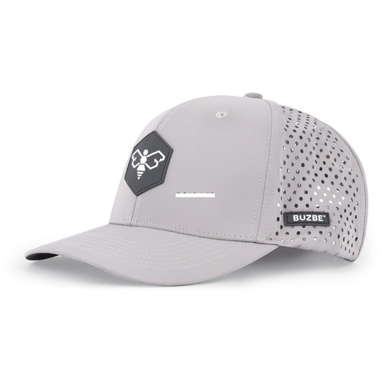 Buzbe 112BE-LG Bee Logo Performance - Trucker-Light Grey - 112BE-LG