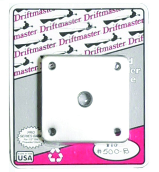 Driftmaster 500B Pro Flush Base 3" - SS Square Mount Base - 500B