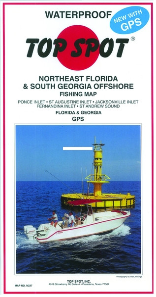 Top Spot N227 Map- Northeast - Florida South Georgia Offshore - N227