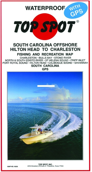 Top Spot N235 Map- South Carolina - Offshore-Hilton Head to Charleston - N235