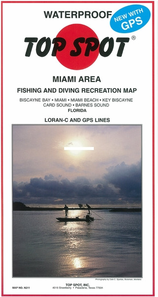 Top Spot N211 Map- Miami Area - Biscayne Bay To Barnes Sound - N211