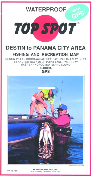 Top Spot N225 Map- Destin To Panama - Destin Inlet To Crooked Island - N225