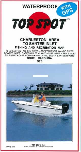 Top Spot N236 Map- Charleston - Lighthouse Inlet to N&S Santee River - N236