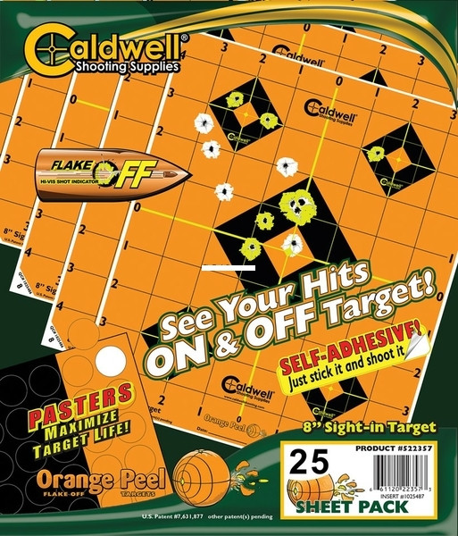 Caldwell 1166103 8" Sight-In Target - 25 Sheets - 1166103