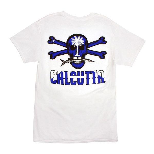 Calcutta SCFlag-Wht-M SC Flag Shirt - Short Sleeve Pocket T-Shirt White - SCFLAG-WHT-M