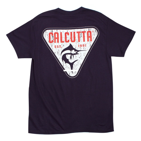 Calcutta TriMar-Nvy-3XL Triangle - Marlin Short Sleeve Garment Dyed - TRIMAR-NVY-3XL