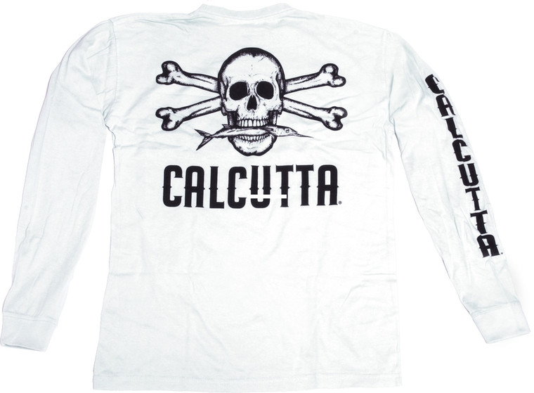 Calcutta CWXXXL-LS Long Sleeve - Original Logo T-Shirt, 3XL White - CWXXXL-LS