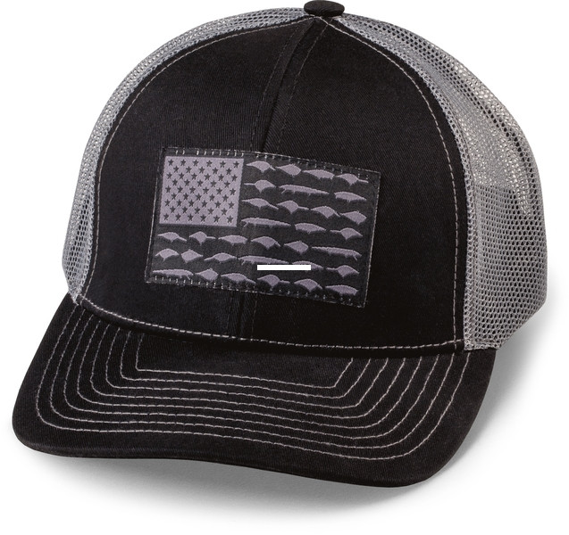 Rapala RMPC05 Mid Pro Cap, Snapback - Black w/Grey Flag - RMPC05