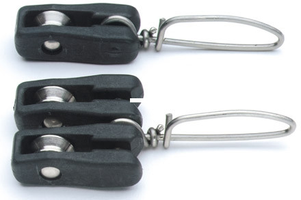 Malin SBR311-BK Outrigger Shock - Cord W/Single Pulley, Black HD Cord - SBR311-BK