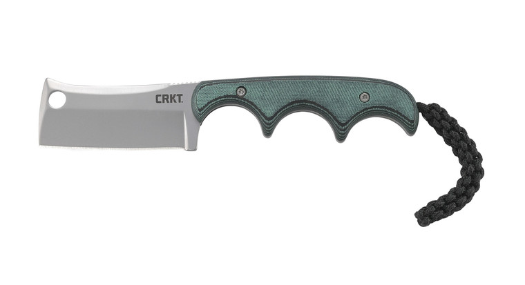 CRKT 2383 MINIMALIST CLEAVER, Fixed - 2.1" Blade, Green Resin Handle - 2383