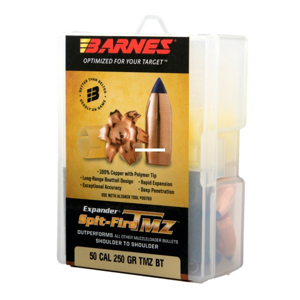 Barnes 30604 Muzzleloader Bullets - 50Cal 290Gr TMZ BT w/Sabots Per 24 - 30604