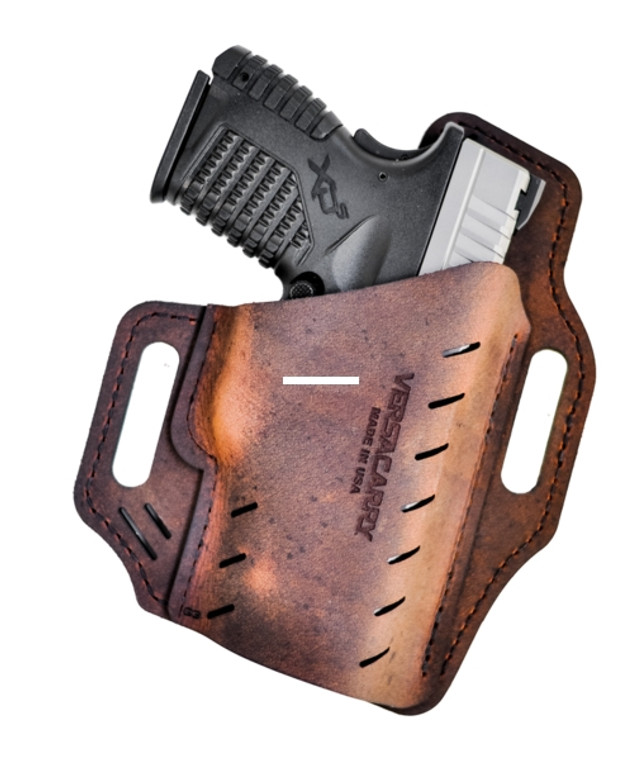 Versacarry G1BRN Guardian Holster - OWB, RH, Belt Clip, Distressed - G1BRN