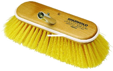 Shurhold 985 Deck Brush, 10"; - Yellow, Medium - 985