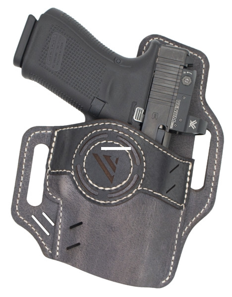 Versacarry UGL1GRY Guardian Holster - Luna Design, OWB, Grey Leather - UGL1GRY