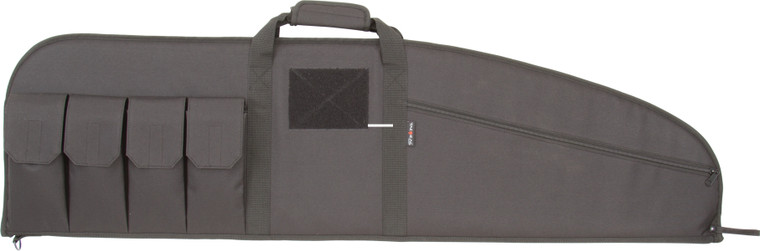 Allen 10662 Combat Tactical Rifle - Case 46in, 4 Magazine Pockets, Black - 10662