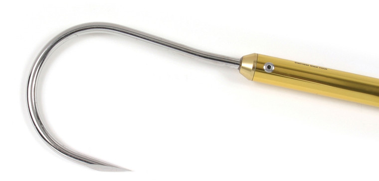 Sea Striker SS248G Gold Anodized - Aluminum Gaff 2" Stainless Hook 4' - SS248G