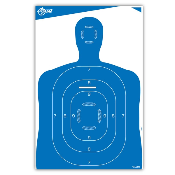 Allen 15289 Ez-Aim Paper Targets - Silhouette, 35" x 23", 100-Pack - 15289