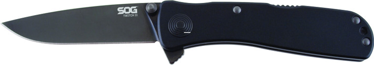 SOG SOG-TWI12-CP Twitch II Folding - Knife, Black, 2" Blade, Black TiNi - SOG-TWI12-CP SOG SOG-TWI12-CP Twitch II Folding - Knife, Black, 2" Blade, Black TiNi - SOG-TWI12-CP