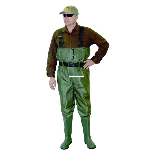 Caddis Wading Systems CA3901W10 PVC - Chest Waders Ultra Lite Green Sz10 - CA3901W10
