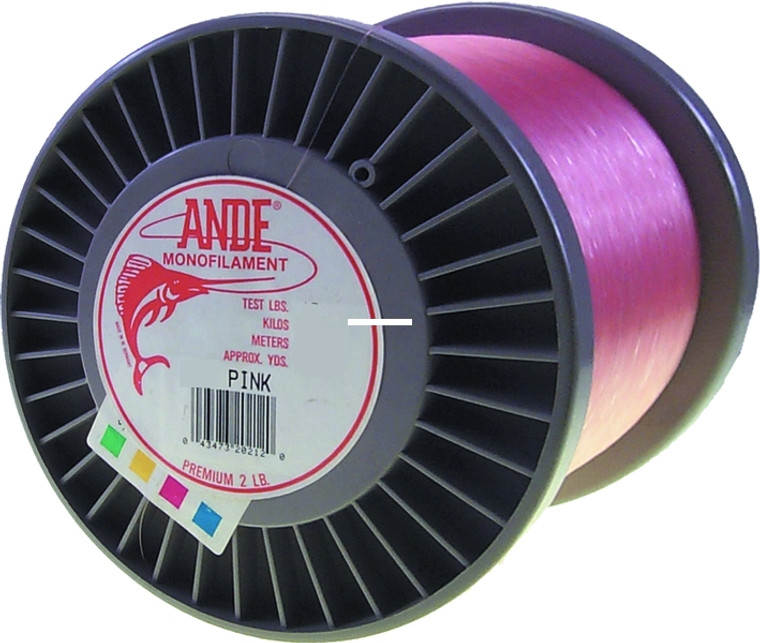 Ande A2-20P Premium Mono Line 2lb - Spool 20lb 4800yd Pink - A2-20P Ande A2-20P Premium Mono Line 2lb - Spool 20lb 4800yd Pink - A2-20P