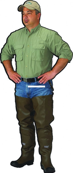 Caddis Wading Systems CA2901W10 Hip - Boots 2 Ply Rubber/Cotton Uppers - CA2901W10