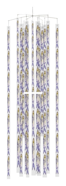 Fish Razr FR952 StripZ dredge- - super kit- 91 fish, 32' barwith - FR952
