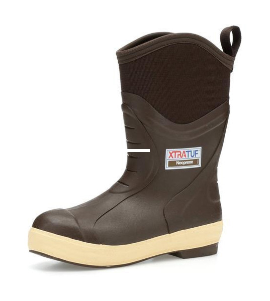 Xtratuf 22612-13 Elite Mid Boot 12" - 5mm Neoprene Insulated, Brown, Sz 13 - 22612-13