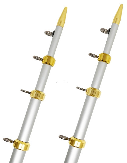 Taco OT-0541VEL15-HD Tele-Outrigger - HD 1-1/2"x15' Sil/Gold - OT-0541VEL15-HD