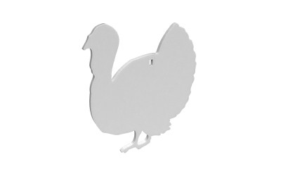 Birchwood Casey - Ar500 3/8" Silhouette Turkey Wht - BC-47708