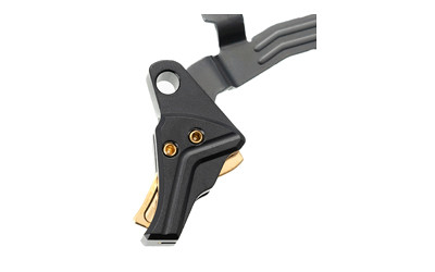 Tyrant Cnc - I.t.t.s Glock Gen 3/4 Blk/gld - TD-GTRIG-3-4-BLACK-GOL
