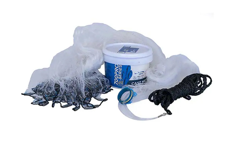 American Maple - 701 Pro Series Cast Net - "10 Ft - Clear Mono 1/2"" Mesh" -