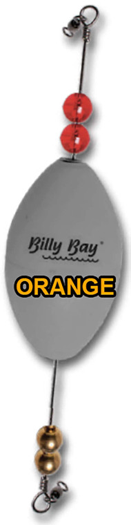 Betts - Billy Bay Brass Clacker Flt - 2 1/2in Oval Org 1pk - 776-O-O