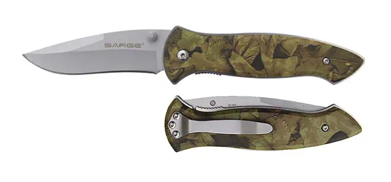 Sarge Knives - Timber Folding Knife - Camo - SK-903